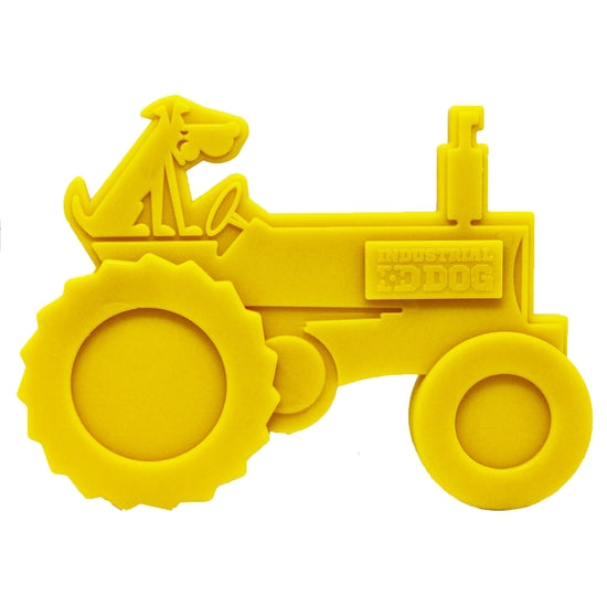 ID Gear Nylon Tractor Dog Toy - Yellow (6.3")