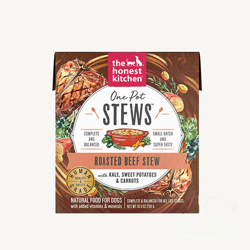 The Honest Kitchen One Pot Stews - Roasted Beef with Kale Wet Dog Food (10.5oz/298g)
