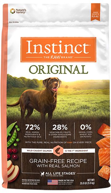 Instinct Original Real Salmon GF Dog Food (9kg/20lb)