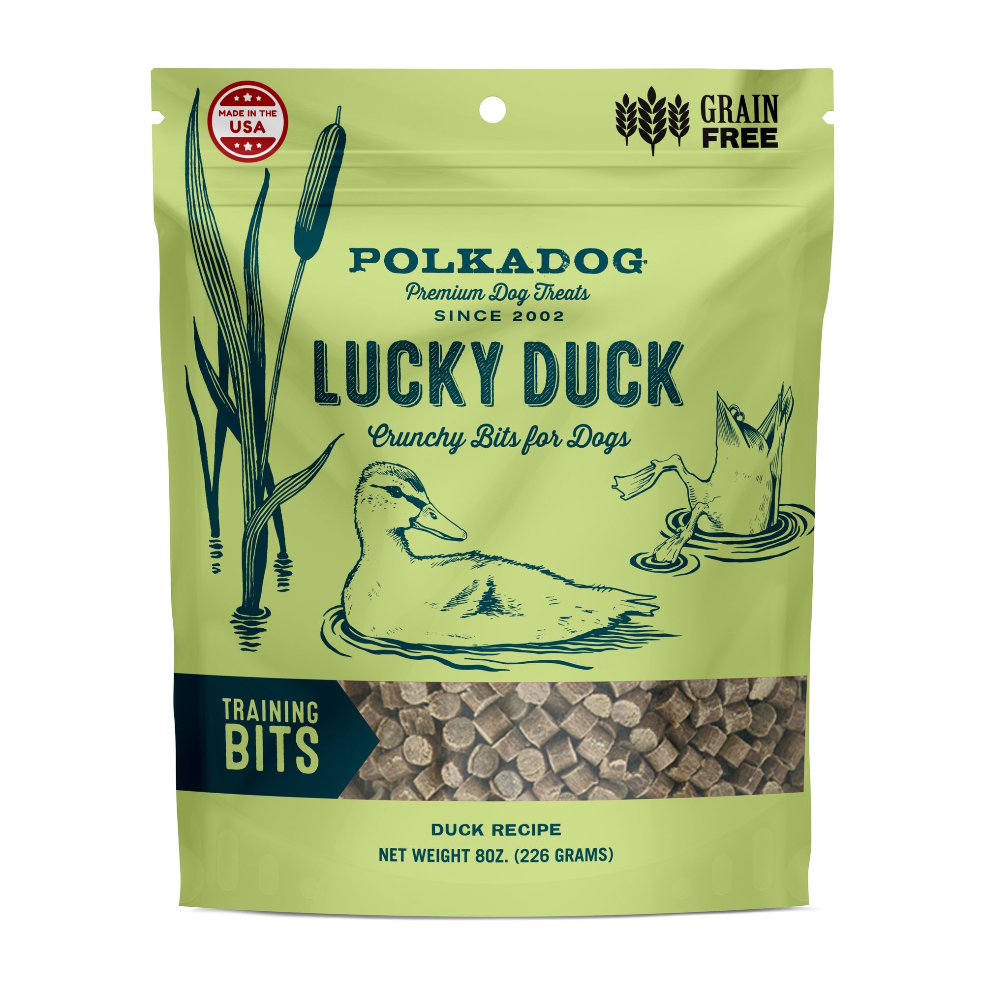 Polkadog Lucky Duck Bits Dog Treats (8oz/226g)