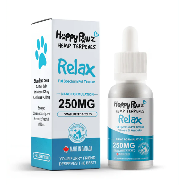 Happy Pawz - Targeted Blends RELAX Hemp Terpenes Pet Tincture (250mg)