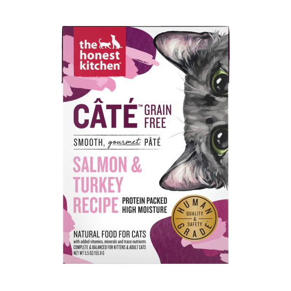 The Honest Kitchen "Câté" Complete & Balanced Salmon & Turkey Pâté GF Wet Cat Food (5.5oz/155.9g)