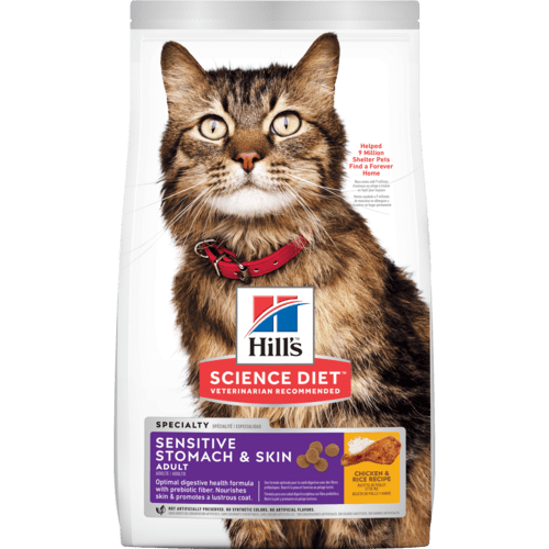 Hill's Science Diet Sensitive Stomach & Skin Adult Cat Food (3.2kg/7lb)