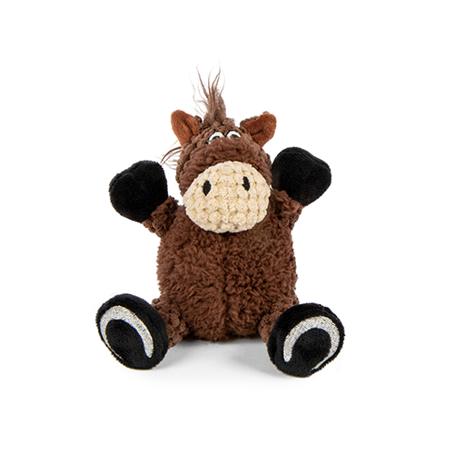 GoDog - Checkers Sitting Horse Dog Toy