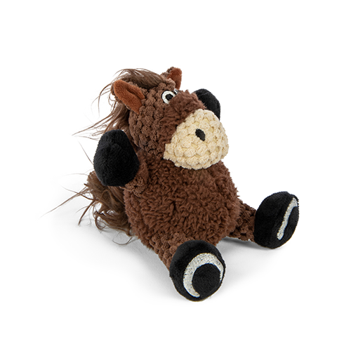 GoDog - Checkers Sitting Horse Dog Toy
