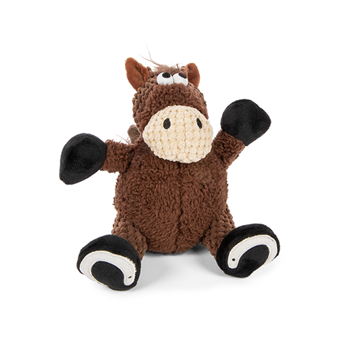 GoDog - Checkers Sitting Horse Dog Toy
