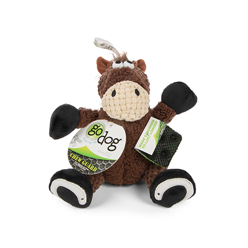 GoDog - Checkers Sitting Horse Dog Toy