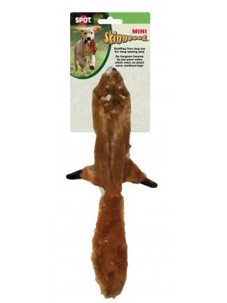 SPOT Skinneeez - Squirrel for Mini/Small Dogs Dog Toy (14")
