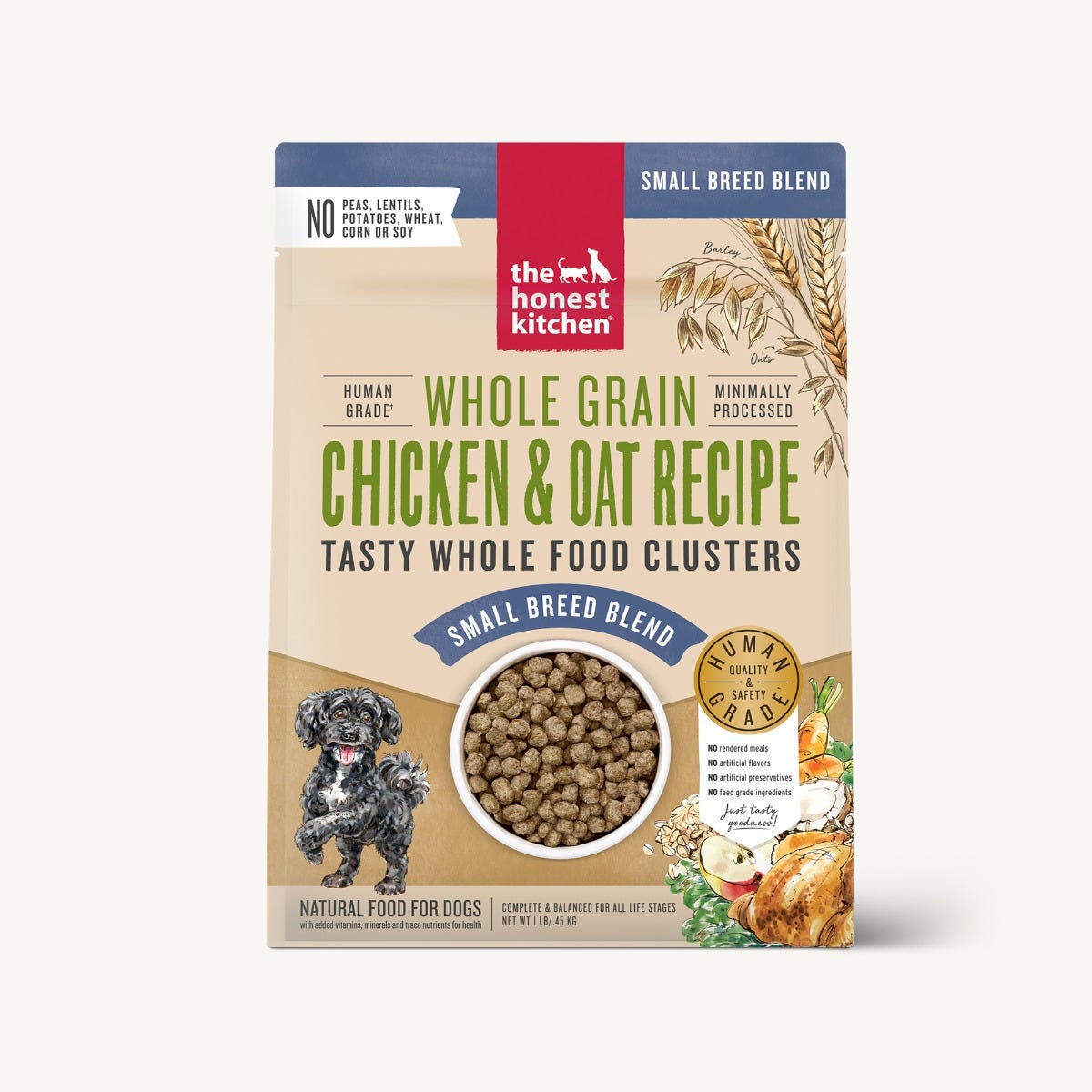 The Honest Kitchen Whole Food Clusters - Whole Grain Chicken & Oat Small Breed Adult Dog Food