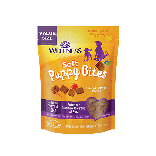 Wellness Soft Puppy Bites - Lamb &amp; Salmon GF Dog Treats