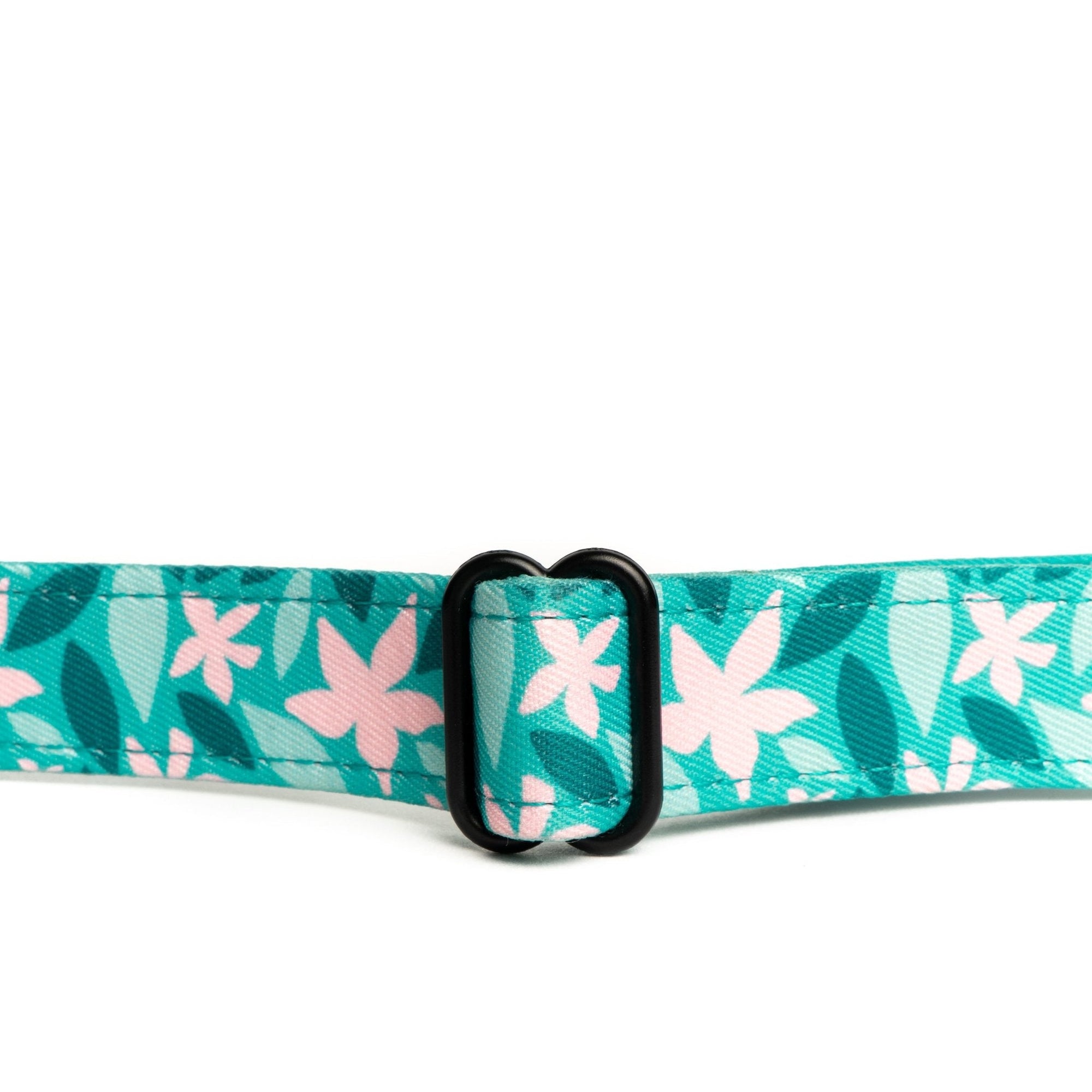 Lucy &amp; Co. Dilly Lily - Blue &amp; Pink - Adjustable Buckle Clip Dog Collar