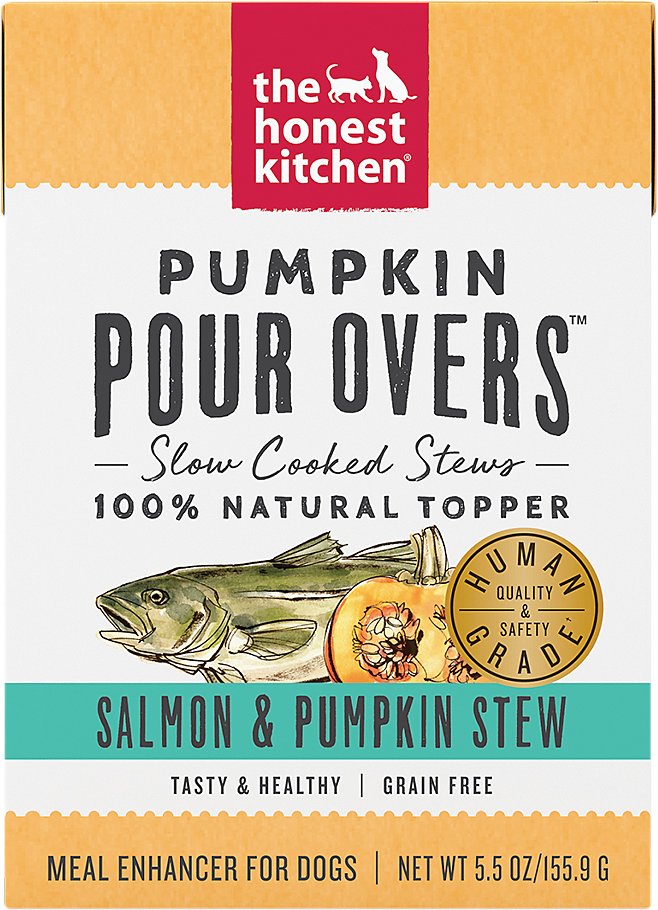 The Honest Kitchen Dog Pour Over Salmon & Pumpkin Stew (5.5oz/155.9g)