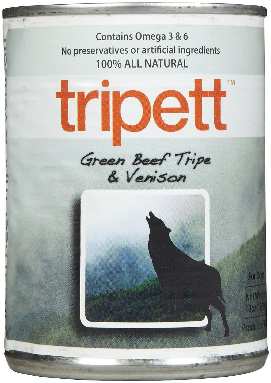 Tripett Beef Tripe Venison Canned Dog Food 12oz 340g Wooftown.ca