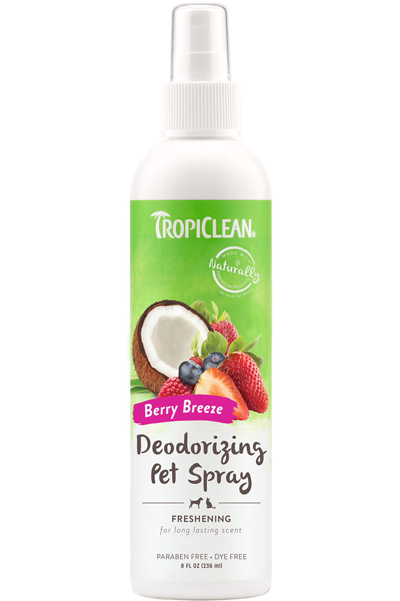 TropiClean Berry Breeze Deodorizing Pet Spray (8oz/236ml)