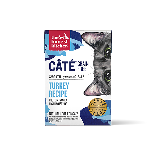 The Honest Kitchen "Câté" Complete & Balanced Turkey Pâté GF Wet Cat Food (5.5oz/155.9g)