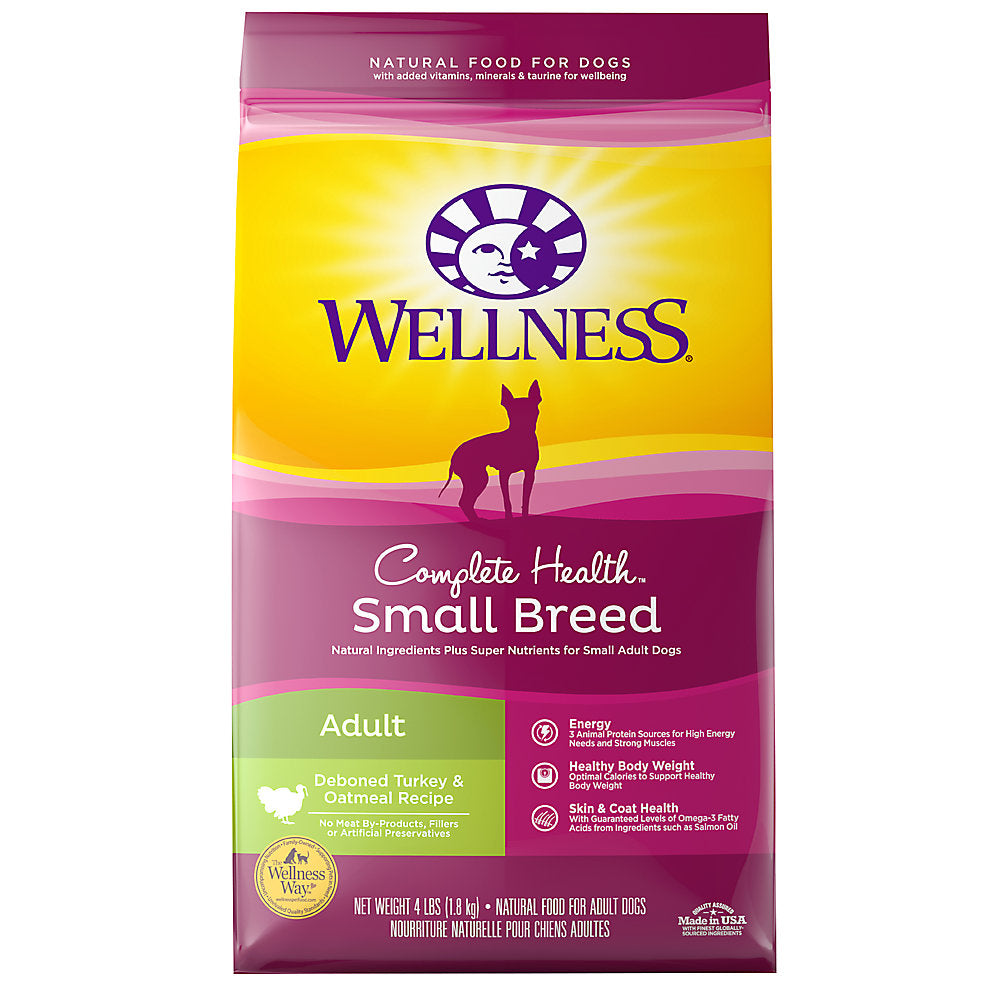 Wellness Complete Health Turkey & Oatmeal Small Breed Adult Dog Food
