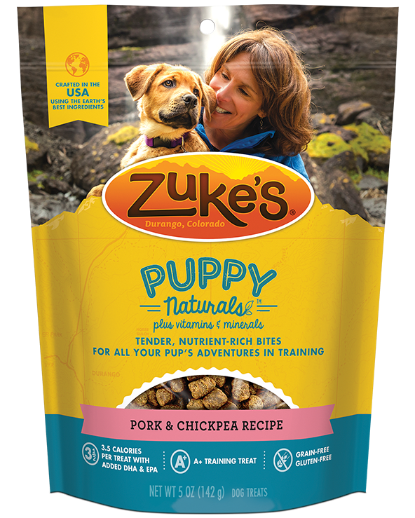 Zuke's Puppy Naturals Pork & Chickpea Dog Treats (5oz/142g)